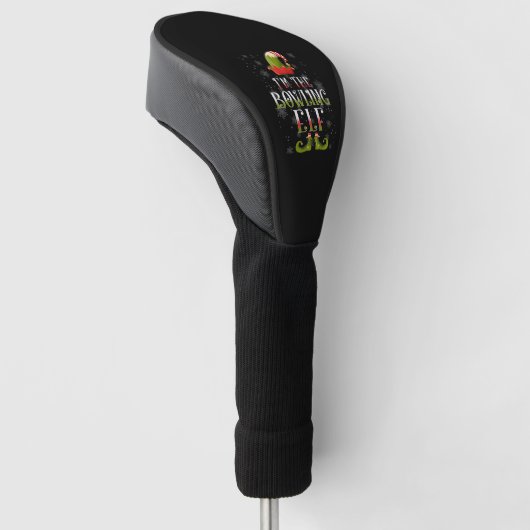 Bowling Elf Kerstmis Golfheadcover (Schuin)