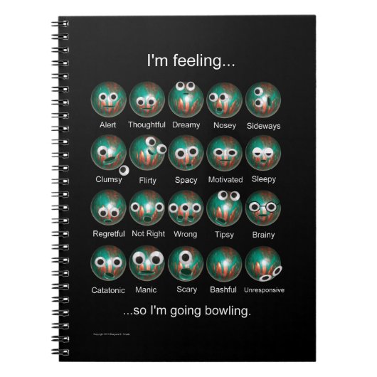 Bowling Emoties Notitieboek (Voorkant)