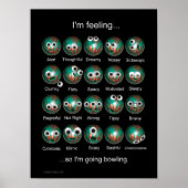 Bowling Emoties Poster (Voorkant)