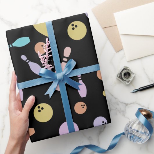 Bowling en balpatroon cadeaupapier (Geschenken)