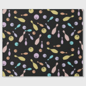 Bowling en balpatroon cadeaupapier (Vlak)
