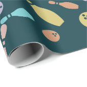 Bowling en balpatroon cadeaupapier (Rol Hoek)