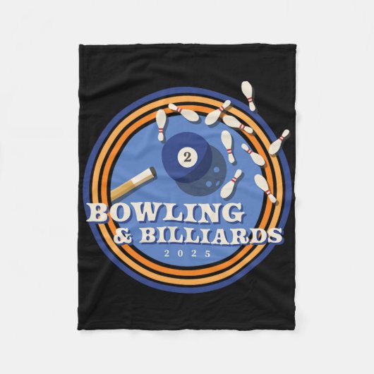 Bowling en biljart - 2 LL Fleece Deken (Voorkant)