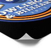 Bowling en biljart - 2 LL Poster (Hoek)