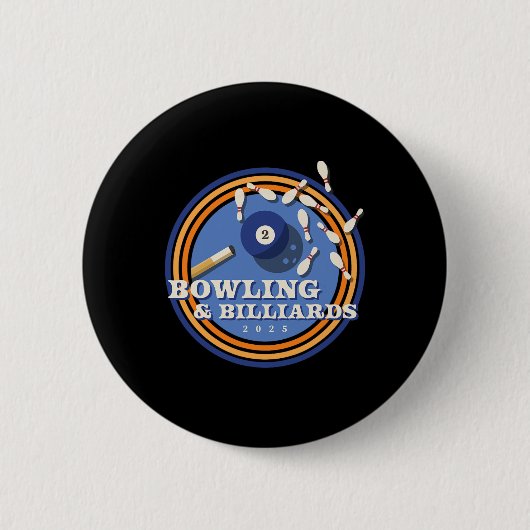 Bowling en biljart - 2 LL Ronde Button 5,7 Cm (Voorkant)