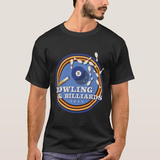 Bowling en biljart - 2 LL T-shirt (Voorkant)