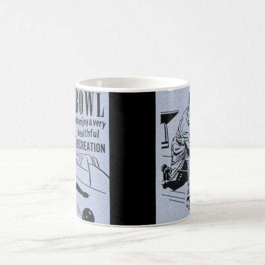 Bowling en geniet... bowling bowler koffiemok (Center)