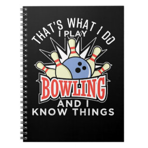 Bowling en ik kennen dingen 260 bowler notitieboek