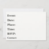 Bowling Event Uitnodiging (Achterkant)