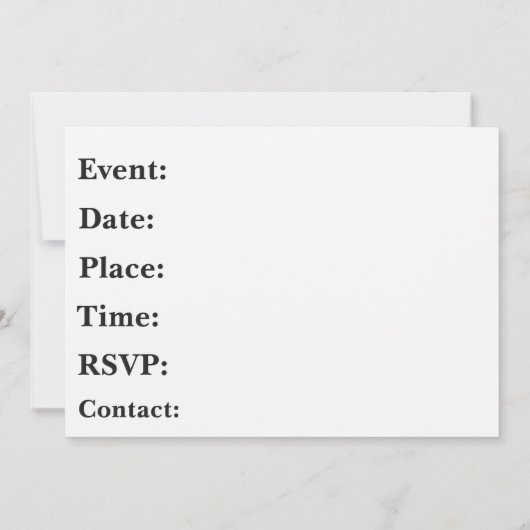 Bowling Event Uitnodiging (Achterkant)