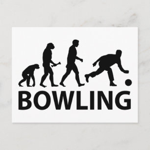 Bowling Evolution Briefkaart