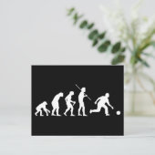 Bowling Evolution van Man naar Bowler Briefkaart (Staand voorkant)