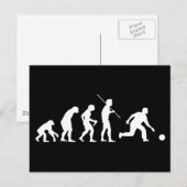 Bowling Evolution van Man naar Bowler Briefkaart (Voorkant / Achterkant)
