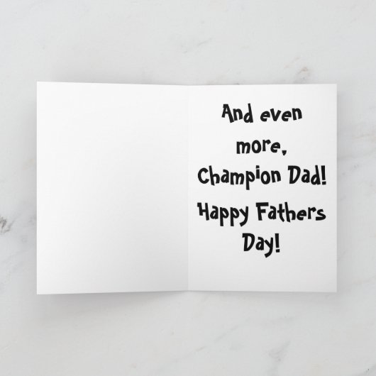 Bowling Fathers Day Kaart (Binnen)