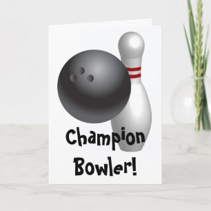 Bowling Fathers Day Kaart