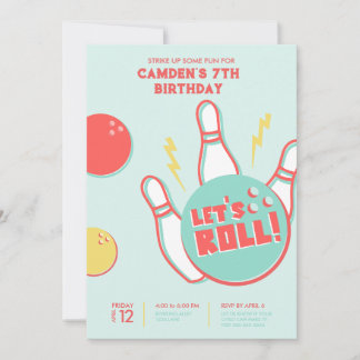 Bowling Feest Uitnodiging