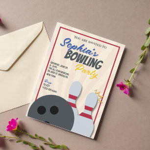 Bowling Feest Uitnodiging 2
