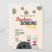 Bowling Feest Uitnodiging 6 (Voorkant)