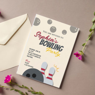 Bowling Feest Uitnodiging 6