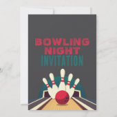 Bowling Film laat Rollen Verjaardagsfeestje Biosco Kaart (Achterkant)