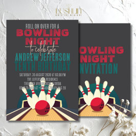 Bowling Film laat Rollen Verjaardagsfeestje Biosco Kaart