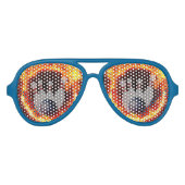 Bowling Fire Funny Aviator Zonnebril (Voorkant)