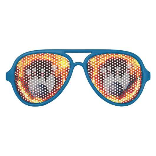 Bowling Fire Funny Aviator Zonnebril (Voorkant)