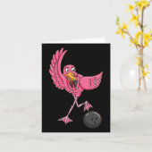 Bowling Flamingo 1 Kaart (Gele Bloem)