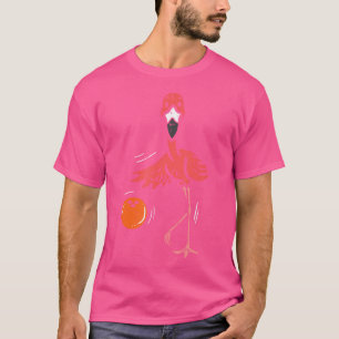 Bowling Flamingo Bowling Speler Jongens Meisjes Ki T-shirt