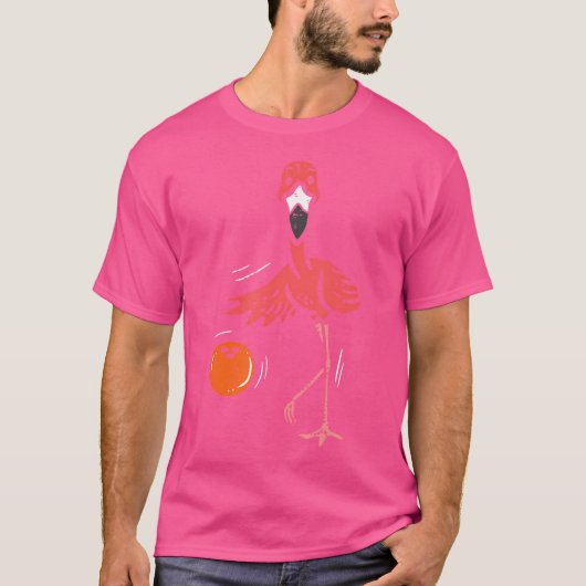 Bowling Flamingo Bowling Speler Jongens Meisjes Ki T-shirt (Voorkant)