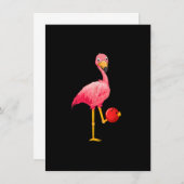 Bowling Flamingo - Funny Flamingo Bowling Player Kaart (Voorkant / Achterkant)