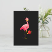 Bowling Flamingo - Funny Flamingo Bowling Player Kaart (Staand voorkant)