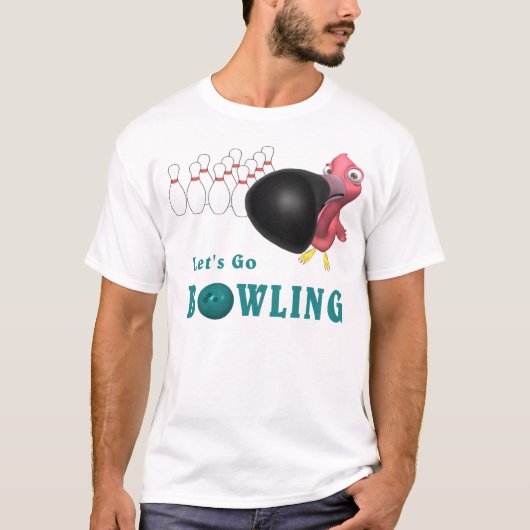 Bowling Flamingo T-shirt (Voorkant)