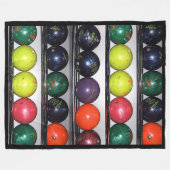 Bowling Fleece Blanket Deken (Voorkant (Horizontaal))