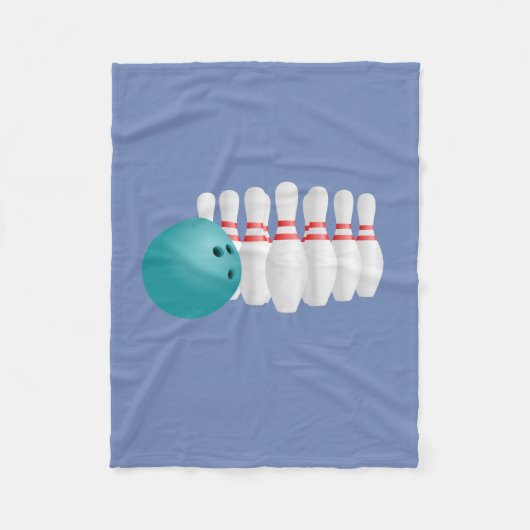 Bowling Fleece Deken (Voorkant)