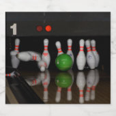 Bowling Fleslabels Bier Etiket (Enkel label)