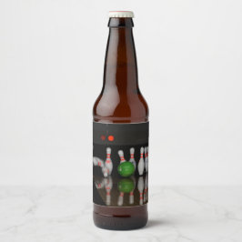 Bowling Fleslabels Bier Etiket