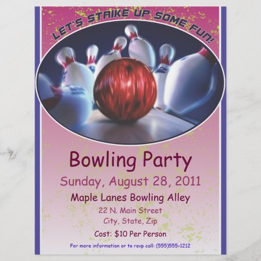 Bowling Flyer (Voorkant)