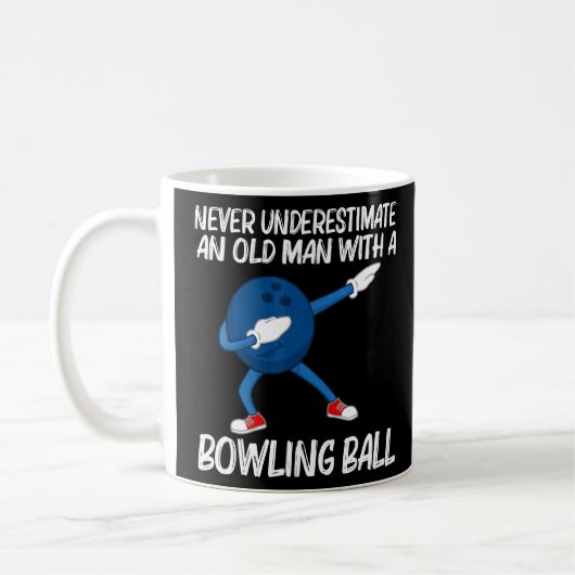 Bowling for Men Dad Dabbing Ball Lawn Bowl Candlep Koffiemok (Links)