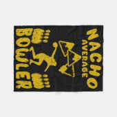 Bowling Funny Nacho Gemiddelde Bowler Cinco de May Fleece Deken (Voorkant (Horizontaal))