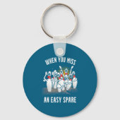 Bowling Funny When You Miss An Easy Spare Sleutelhanger (Voorkant)