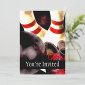 Bowling Gear Grunge Style Kaart (Staand voorkant)