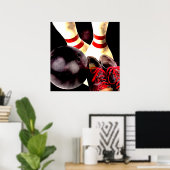 Bowling Gear Grunge Style Poster (Thuiskantoor)