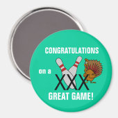 Bowling Gefeliciteerd Magnet (Voorkant / Achterkant)