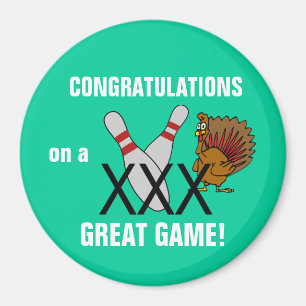Bowling Gefeliciteerd Magnet