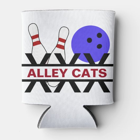 Bowling Gepersonaliseerd Blikjeskoeler (Voorkant)