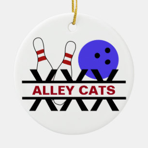 Bowling Gepersonaliseerd Keramisch Ornament