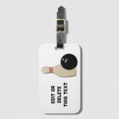 Bowling geschenken bagagelabel (Voorkant (verticaal))
