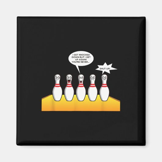 Bowling geschenken voor mannen Funny Bowler Design Magneet (Voorkant)