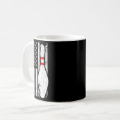 Bowling Gift Bowler Accessoires Bowling Team Stuff Koffiemok (Voorkant links)
